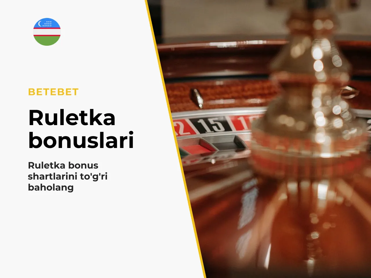 10.2. Ruletka bo'yicha kazino ofertalarini baholash