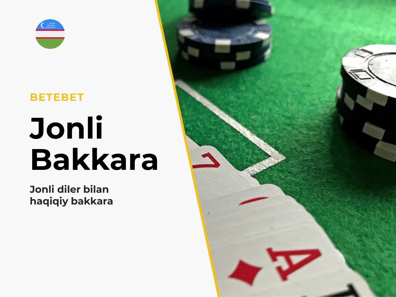 Baccarat live dealer jonli diler bilan