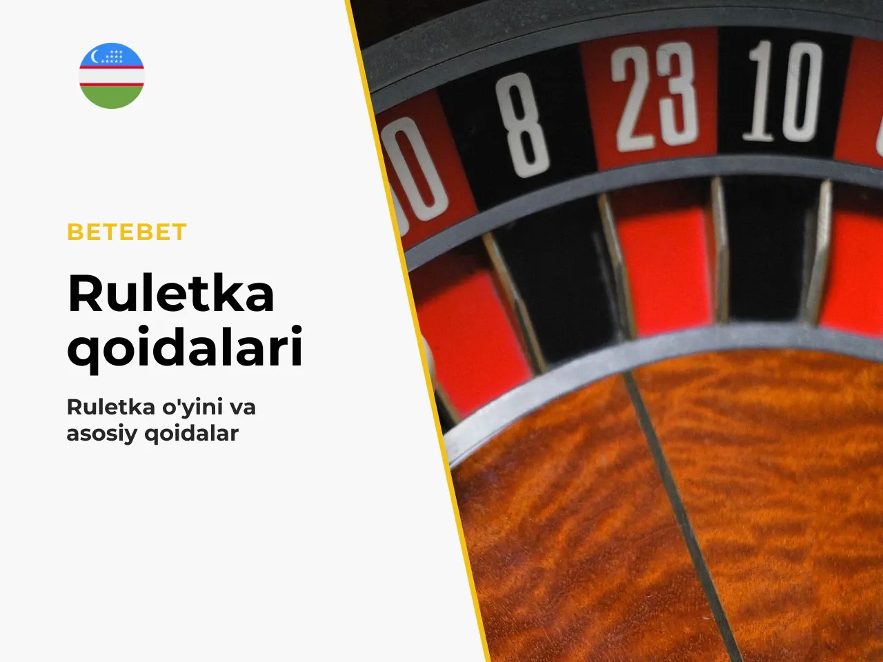 3. Ruletka g'ildiragi, stoli va asosiy